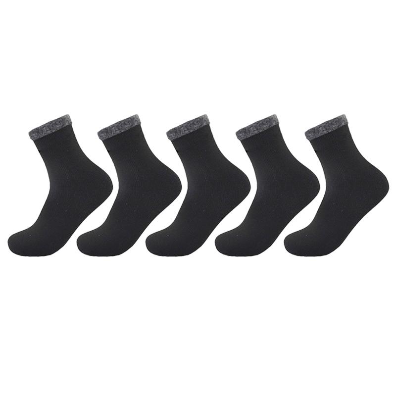 5 paare-pack Neue männer Halten Warme Socken Verdicken Plus Samt Socke Herbst Winter Schnee Socken Männer Kalte socken EUR38-45