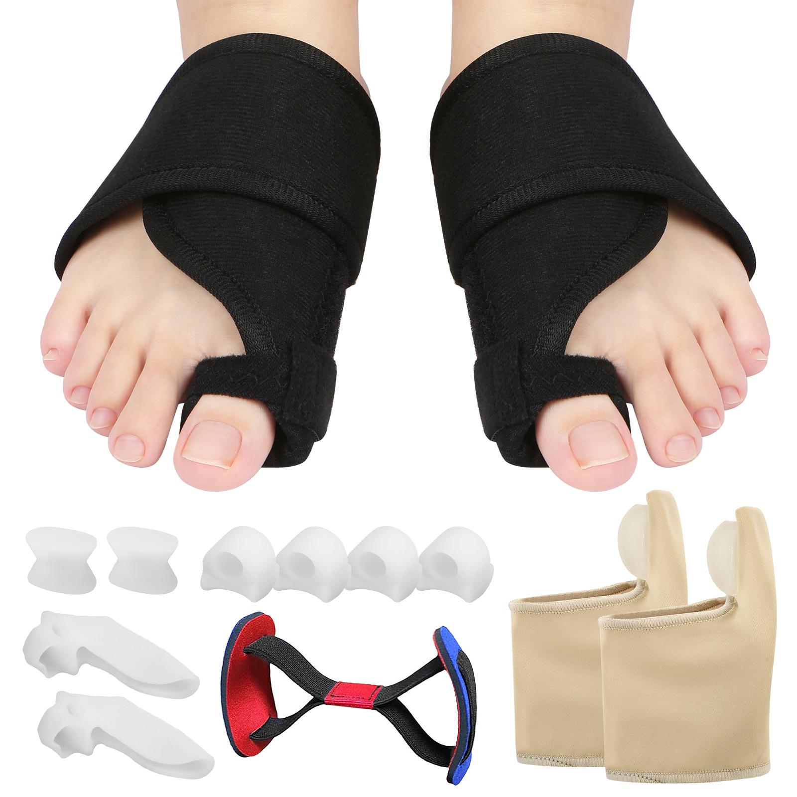 13 stücke Bunion Corrector Set Bunion Relief Protector Ärmeln Kit Zehenspreizer Spacer Haarglätter 13pcs