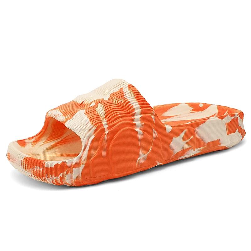 Pantoletten für Herren Tenjs Sommer Herrensandalen Fitnessstudio-Trainer Wandern Flip-Flops Tennis Air Designerschuhe Designer-Laufschuhe Tennis Wit 41 orange