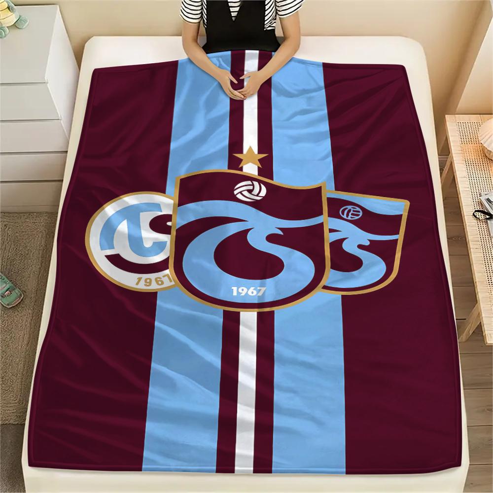1 Stück Trabzonspor Aufdruck Flanelldecke, Hohe Qualität für alle Jahreszeiten, Heimdekoration, Wärme und Komfort, Perfekt für Weihnachtsgeschenke 150cm x 200cm