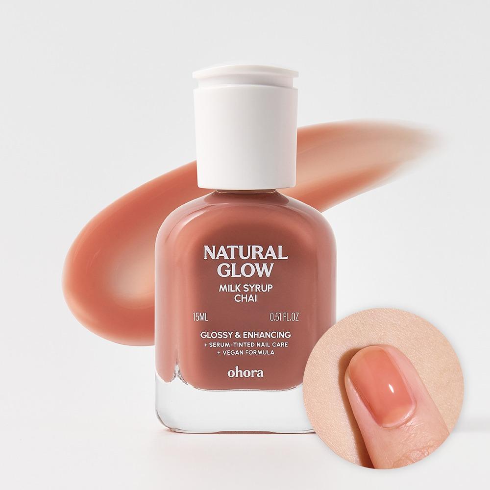 [ohora] Sirup-Nagelhärter 15ml (10 Farben) - Professioneller Nagelhärter mit transluzentem Sirup-Ton CHAI