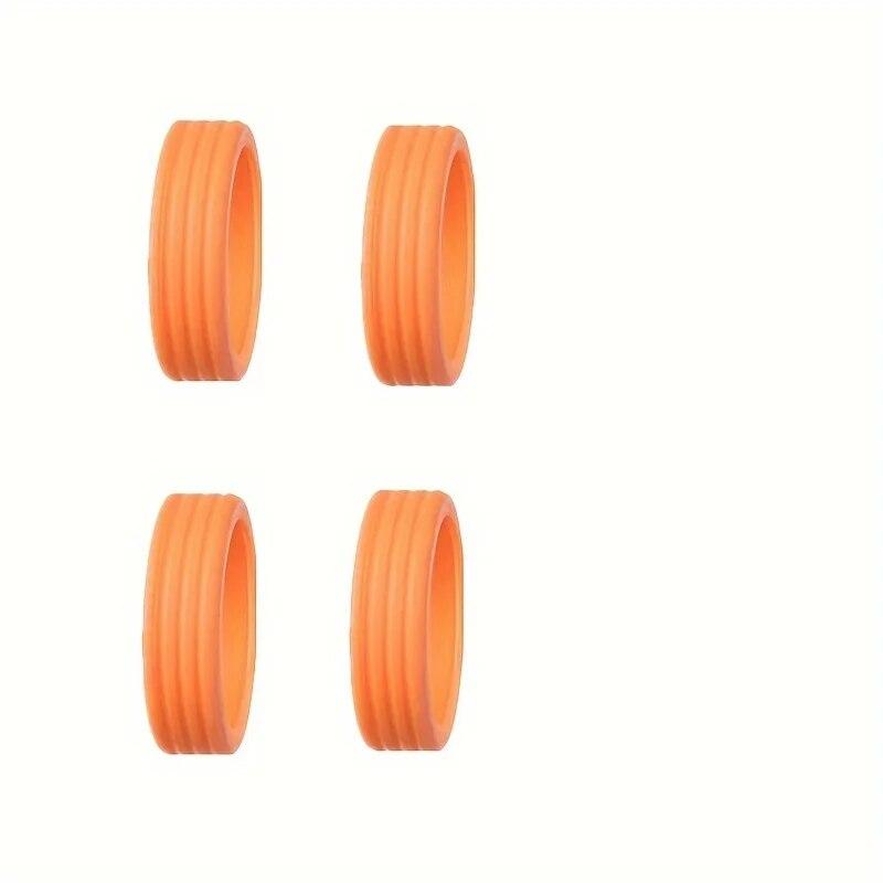 4/8PCS Gepäck Räder Beschützer Silikon Räder Caster Schuhe Reise Gepäck Koffer Reduzieren Lärm Räder Abdeckung Zubehör 4pcs orange