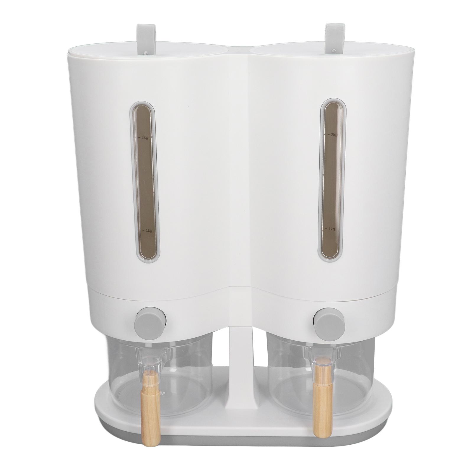 5kg Küchen Reis Eimer Japanisches Reis Fass Doppel Fass Getreide Lager Eimer Küche Dosierung L