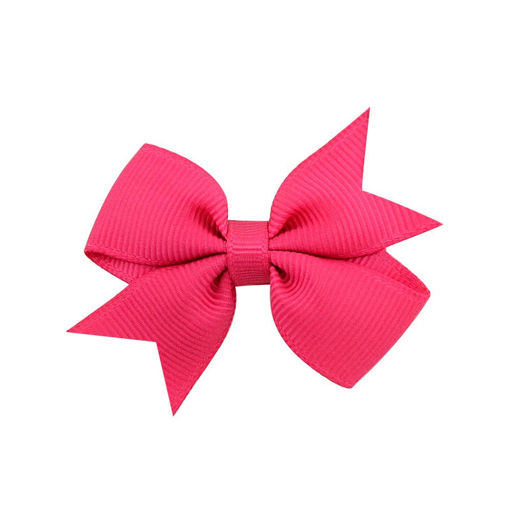 1PC Neue Nette Solide Band Bowknot Haar Clips für Baby Mädchen Handgemachte Bögen Haarnadel Barrettes Headwear Kinder Haar Zubehör 14