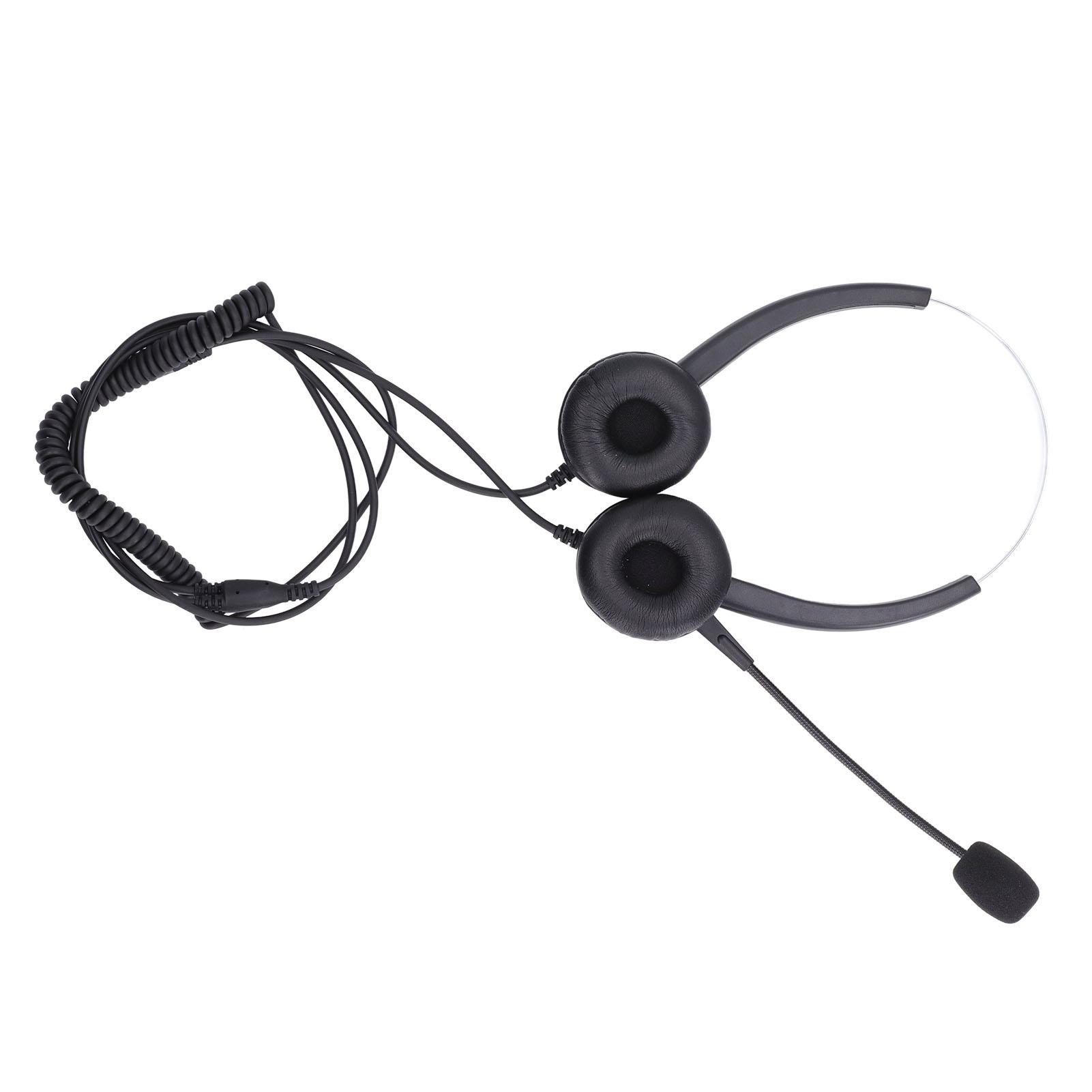 Callcenter-Headset Verstellbares Kabel-Headset mit Geräuschunterdrückung Kundenservice-Headset für RJ9-Headset