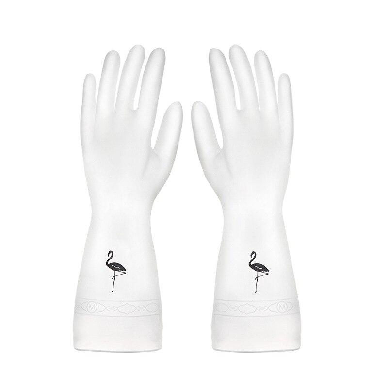 Wasserdichte Reinigungshandschuhe für die Hausarbeit, Küchenreinigung, Latex, Wäsche, Geschirrspülhandschuhe, verschleißfeste Gummihandschuhe M