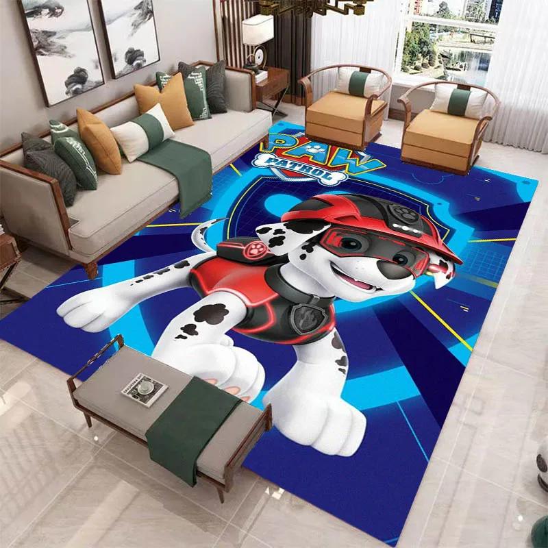 3D Cartoon PAW P-Patrol bedruckter Teppich Wohnzimmer Schlafzimmer Teppich Rutschfester Teppich Zuhause Schlafzimmer Dekoration Läufer Geburtstag Geschenk 80x120cm