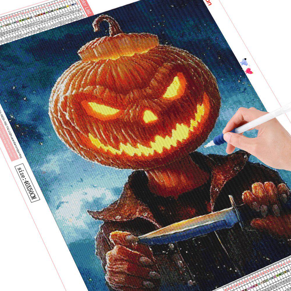 Diamant-Kunst-Sets, Halloween-Diamant-Mosaik, Verkauf, 5D-Diamant-Gemälde, komplette runde Diamant-Stickerei 20X30CM