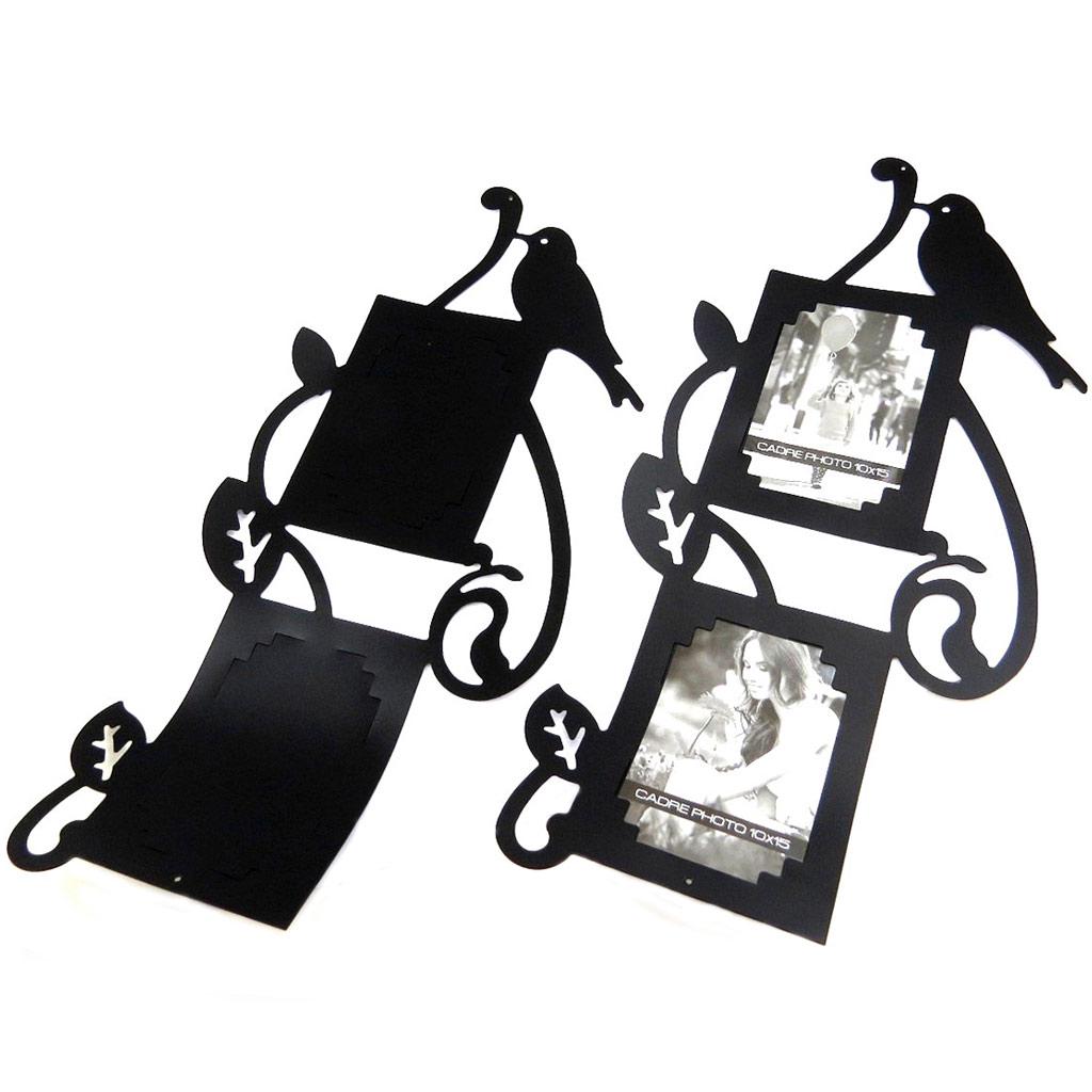 Les Trésors De Lily [L4195] - Collage 'Bird Cages' schwarz (4 Ansichten) schwarz