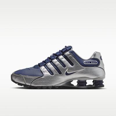 Nike Shox NZ Mitternachtsblau Metallisches Silber 44 gray