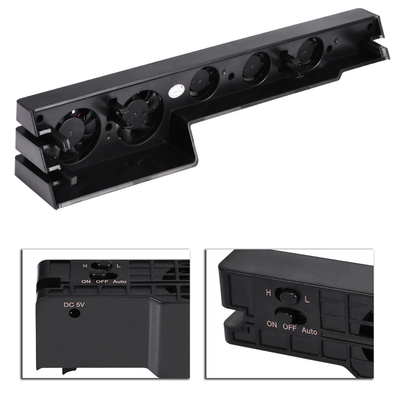 5 Lüfter Super Turbo Temperaturregelung Lüfter Kühler für Playstation PS4 Pro