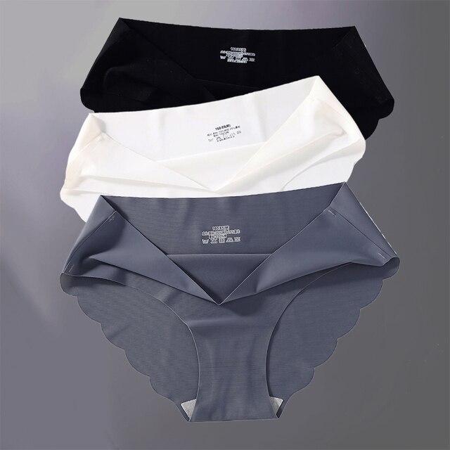 3 Teile/satz Frauen Höschen Sexy Nahtlose Unterwäsche Pantys Dessous für Weibliche Unterhose Weiche Einfarbig Low-Rise Briefs Dessous M