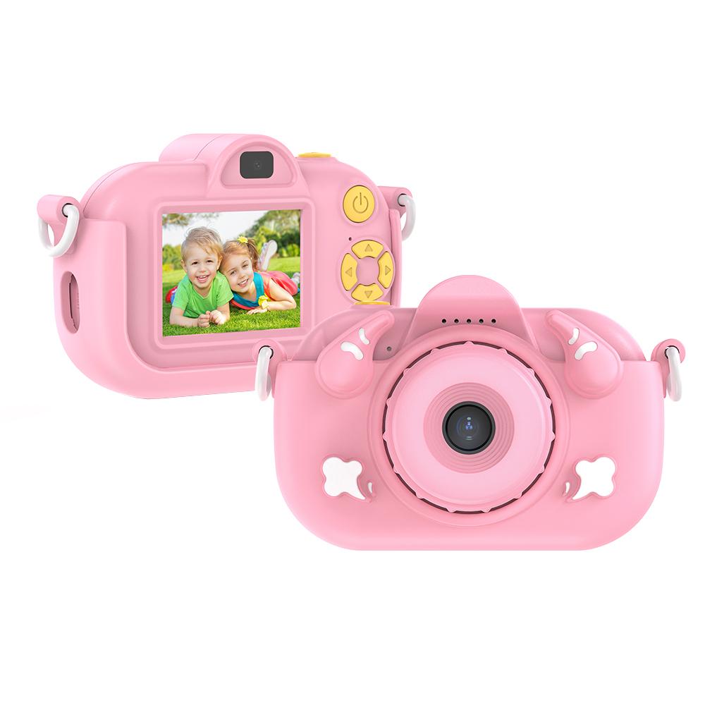 1080P Digital Kamera Kinder Kamera 12MP Kinder Kamera Kinder Dual Objektiv Selfie Kamera für Jungen Und rosa