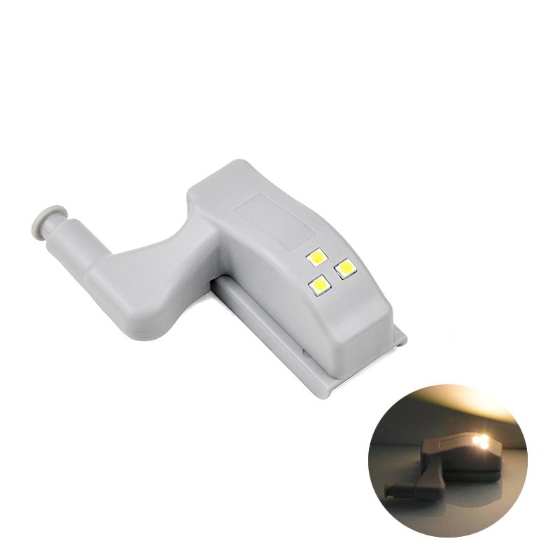 Innenscharnier-Lichtsensor, LED-Lampe, 0,3 W, Schrank, Kleiderschrank, Tür, Schrank, Glühbirne, Küche 1pcs warm weiße