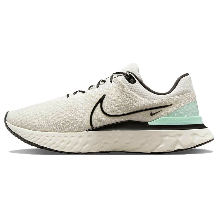 Nike React Infinity Run Flyknit 3 Phantom Black Mint Herren Sneaker Creme Light-Bone Sail DH5392-004 44.5