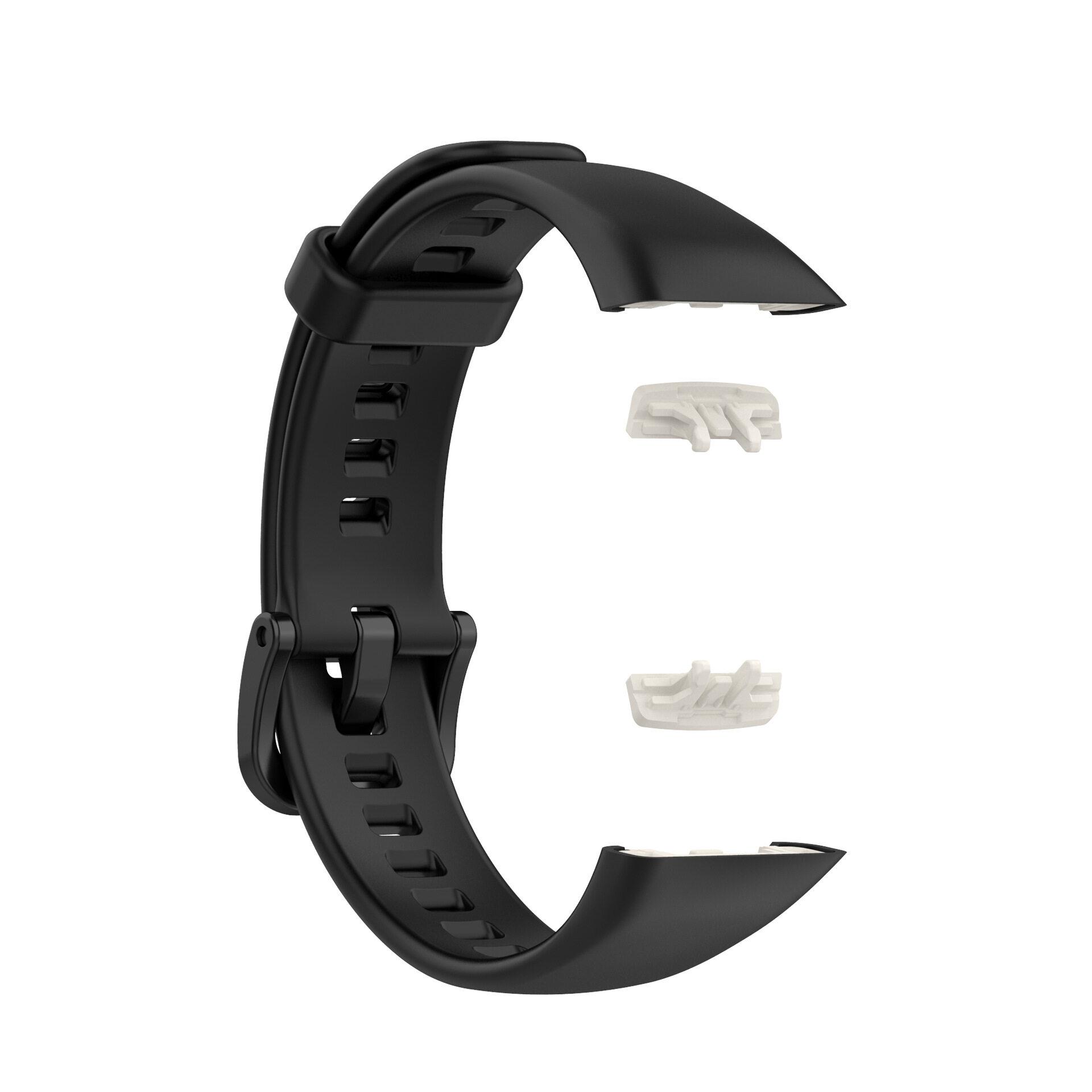 Weiches Silikon-Sportarmband für Huawei Band 6, Smart-Armband, Ersatzarmband für Huawei Watchband 6, Honor Band 6 For Huawei Band 6 schwarz