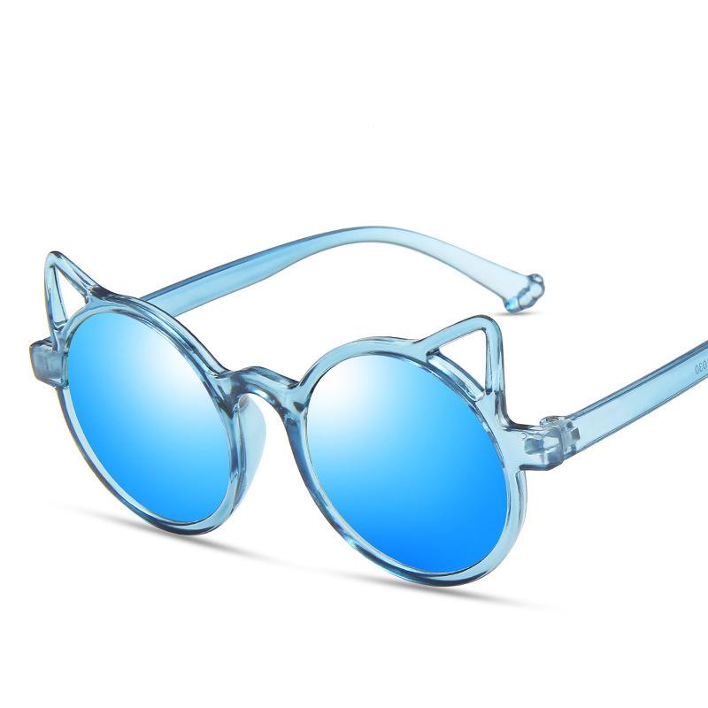 Mädchen Junge süße Katze Anti Brillen Brille Kleinkind Baby Cartoon Katze Sonnenbrille Kinder Kinder Geschenk blau
