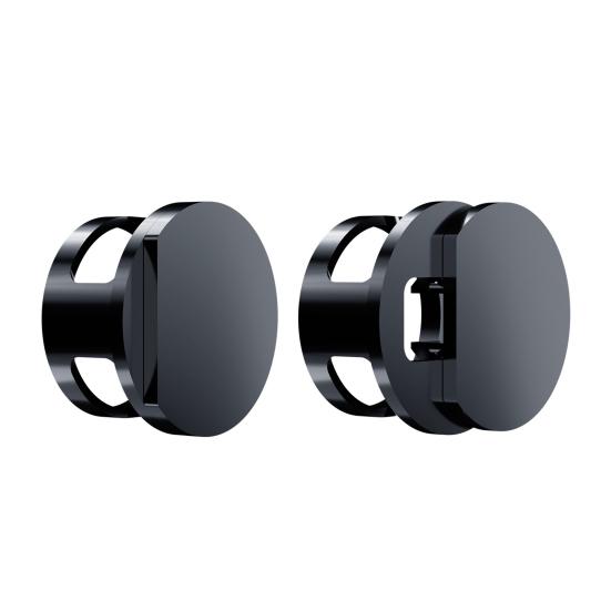 Smarte Brillenabdeckung Kamera-Privatsphäre für Meta Glasses, Signalfreundlicher, Lichtdimmbarer Aufkleber mit Schnappverschluss-Schiebedesign, Einfache Montage, Objektiv-Entspiegelung 2pcs gray