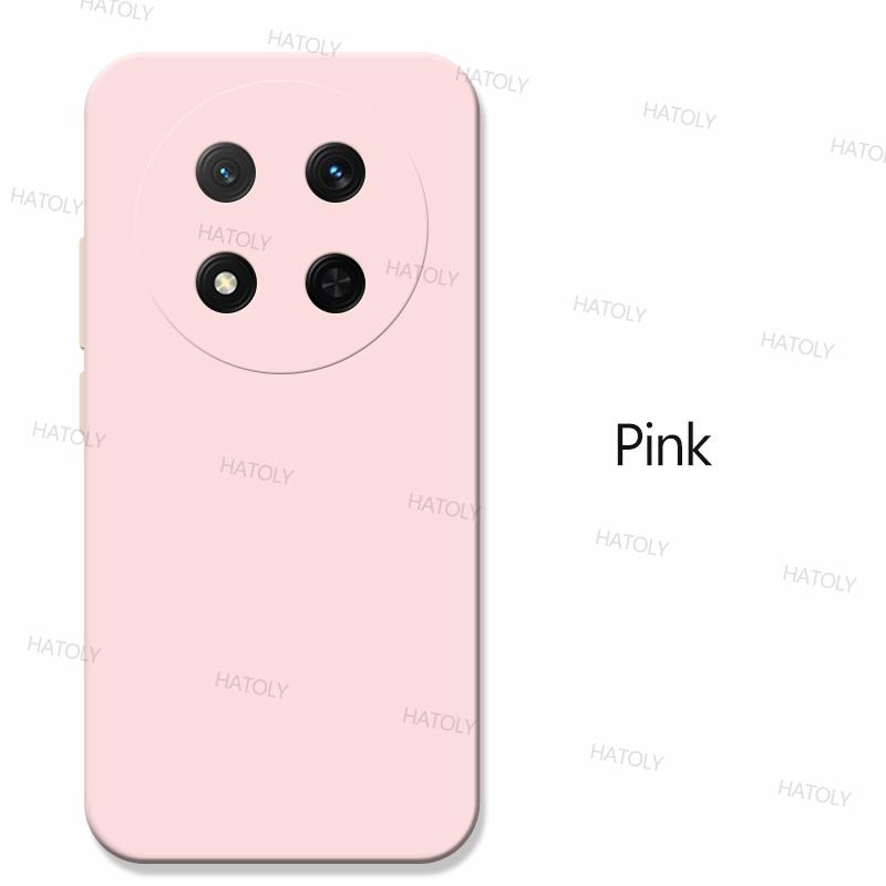 Für Honor Magic 7 Lite Hülle Honor Magic 7 Lite Cover Funda TPU Stoßfeste Flüssigsilikon-Telefonhülle Honor Magic 7 Lite Honor Magic 7 Lite rosa