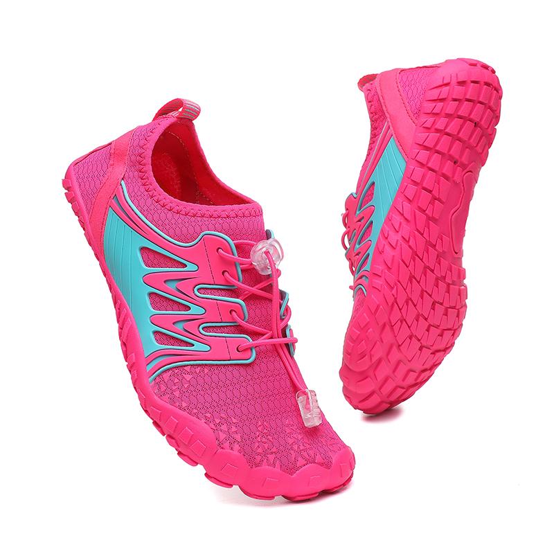 Schwimmen, Waten und Creek-Schuhe, Herren/Damen, leicht, rutschfest, schnell trocknend, Strandschuhe, Radfahren, Fitness, Laufband-Schuhe 39 rose rot