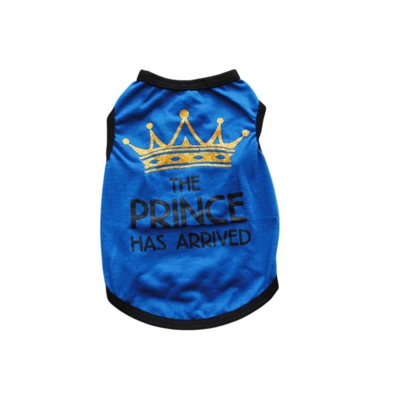 Frühling Sommer Haustier Welpen Kleidung Kleine Mittelgroße Hund Katze Muster Kurzarm Weste T Shirt Bekleidung Kleidung Chihuahua XS blau/gelb