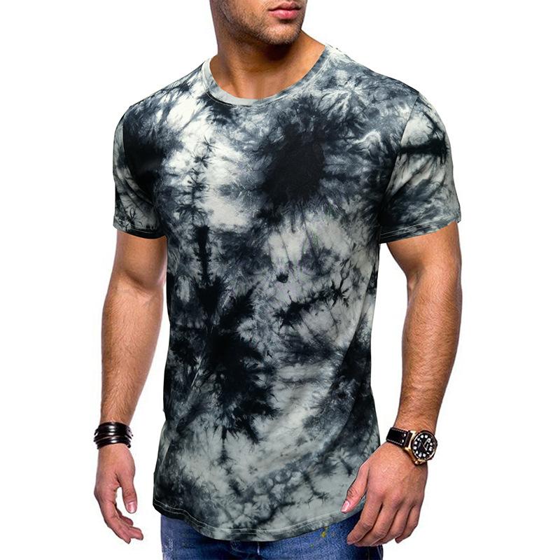 Sommer Herren Kurzarm T-Shirt Mode Locker Lässig Bequem Top Herren Vintage Stil Trendy Freizeitkleidung Minimalistische Mode Atmungsaktives Shirt M schwarz