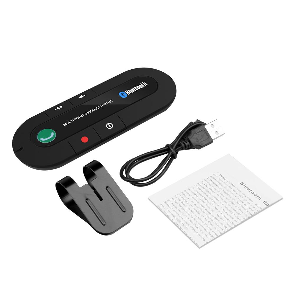 Drahtlose Bluetooth Car Kit Freisprecheinrichtung Sonnenblende Lautsprecher Für Telefon Auto Bluetooth Audio Receiver Zubehör schwarz