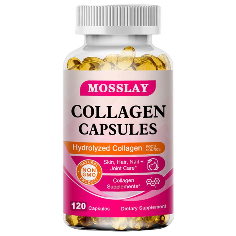 Hydrolysiertes Kollagen Kapseln Unterstützt Haut-, Gelenk-, Haar- & Nagelgesundheit Anti-Aging Nahrungsergänzungsmittel Für Frauen 120
