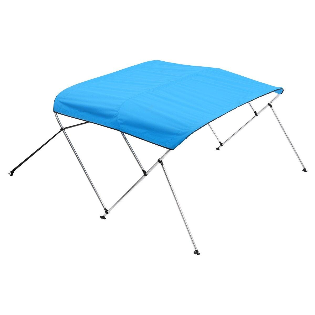 3-Bogen Boots-Bimini-Tops 1,8 m Lang 600D Polyester Markise Pacific Blue
