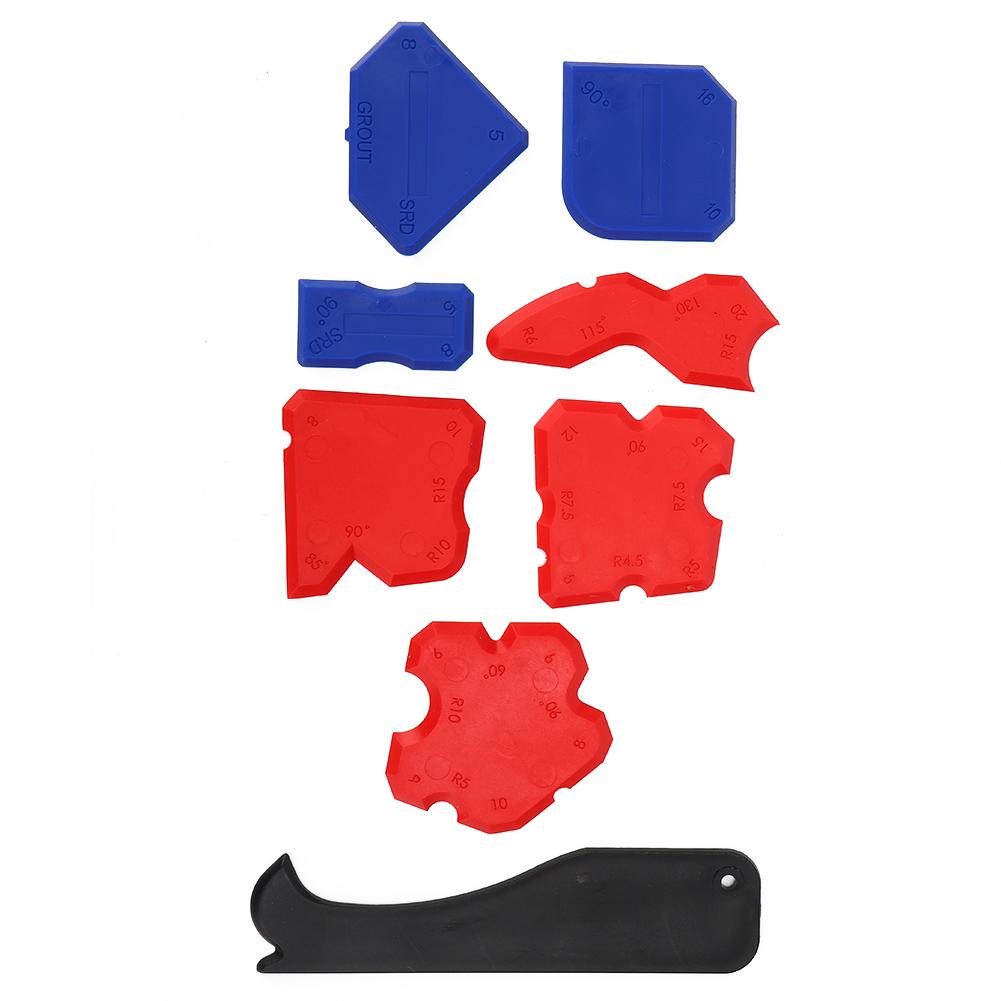 8-teiliges Silikon-Dichtmittel-Verteiler Spachtel Schaber Fugenentferner Handbetriebenes Werkzeugset