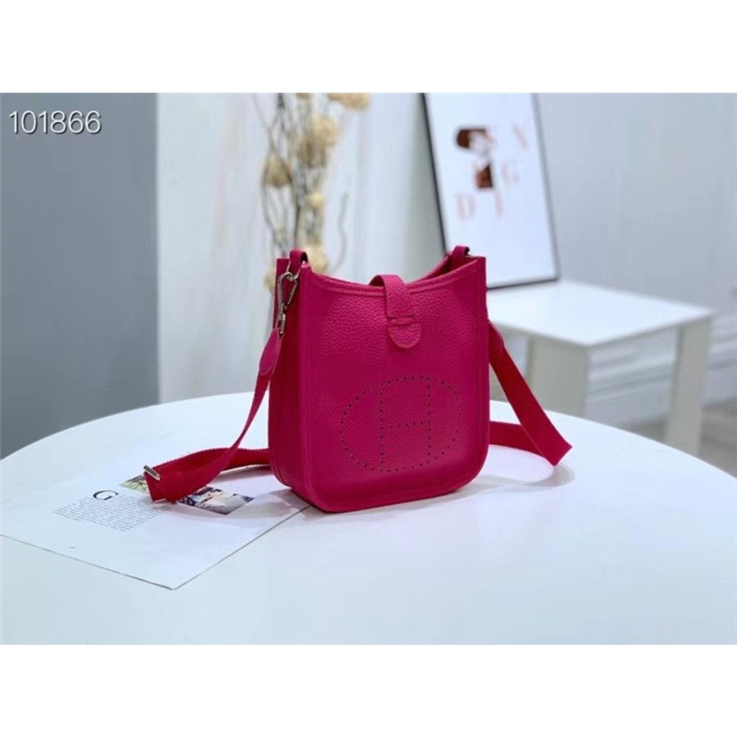 Neue Mode Oberleder Rindsleder Hohl Perforiert Mode Lässig Damen Tasche Ein Schulter Crossbody Damen Tasche Medium size 25cm rose rot