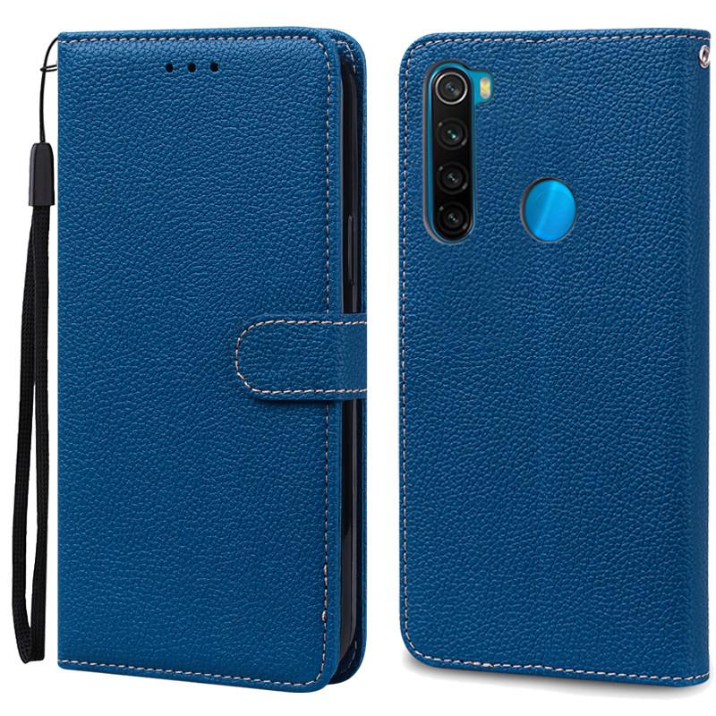 Für Xiaomi Redmi Note 8 Hülle Brieftasche Weiches Silikon Für Redmi Note 8T Note8T Hülle Fundas Coque Für Xiaomi Redmi Note 8 2021 Hüllen For Redmi Note 8 navy blau