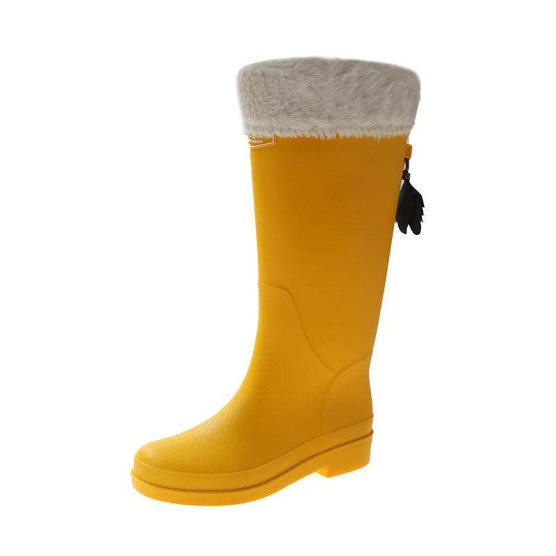 Langlebig Verwendung Günstiger Preis Neue High-End-Auflistung Mode Mode Regenstiefel für Damen 36-37Foot length(220mm) gelb