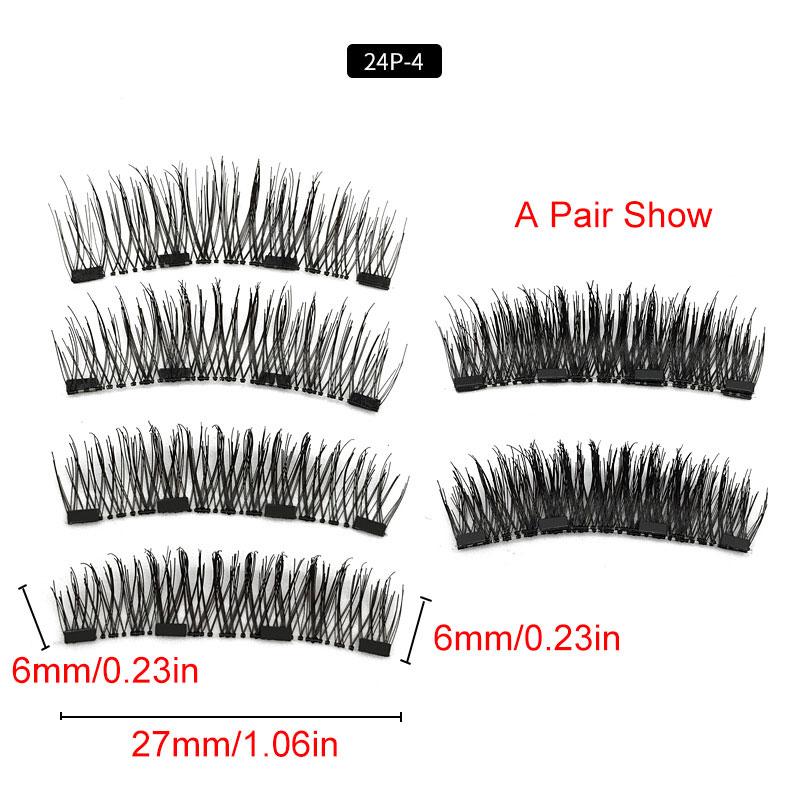 2 Stile Magnetische Wimpern Clip Wimpern Set Magnetische Wimpern Applikator Werkzeug Magnetische Wimpern Curler Wiederverwendbare Wimpern #1