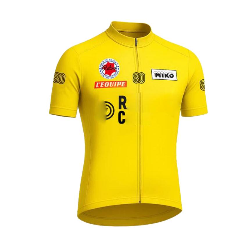 Einmal Retro Radtrikot Herren Atmungsaktive Fahrradbekleidung Coppi Rennradtrikot Maillot Ciclismo M