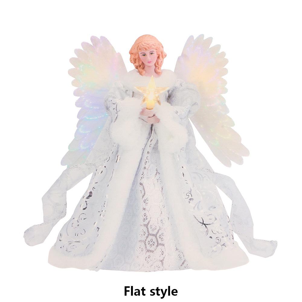 Acryl Dekoration Festliche Weihnachten Engel Anhänger Topper Weihnachten Baum Engel Fee weiß