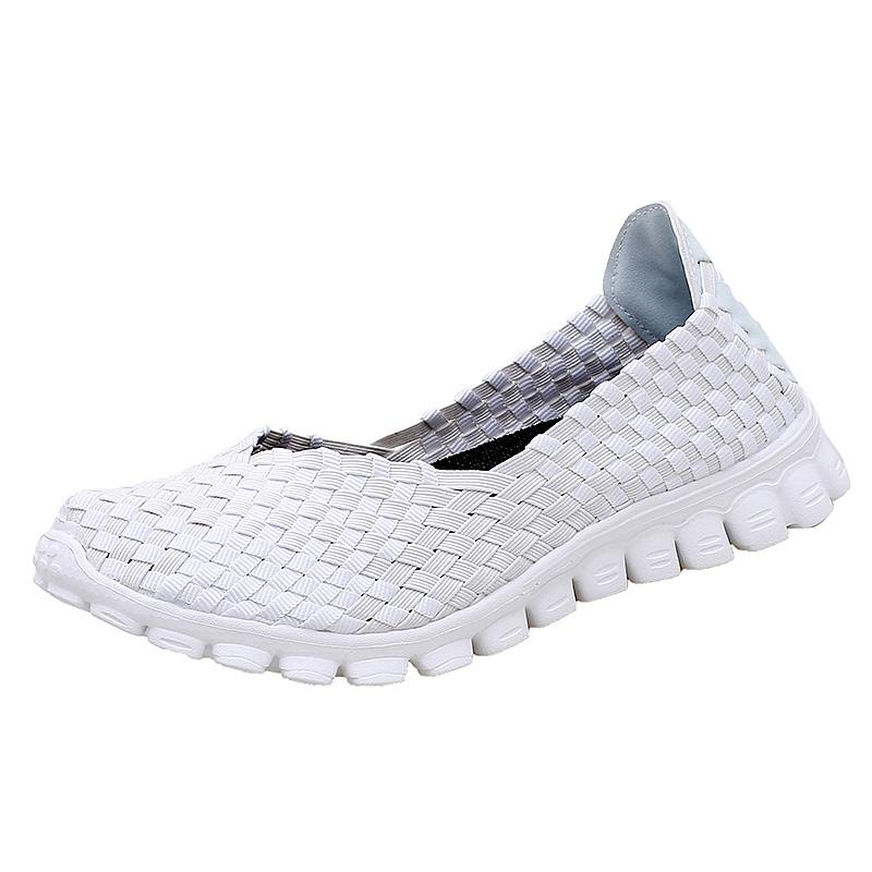 Neue Herbst Damen Freizeitschuhe Slipper Geflochtene Schuhe Einfarbig Mode Damen Schuhe Ballerinas für Dame Slipper Schuhe Damen Schuhe 8