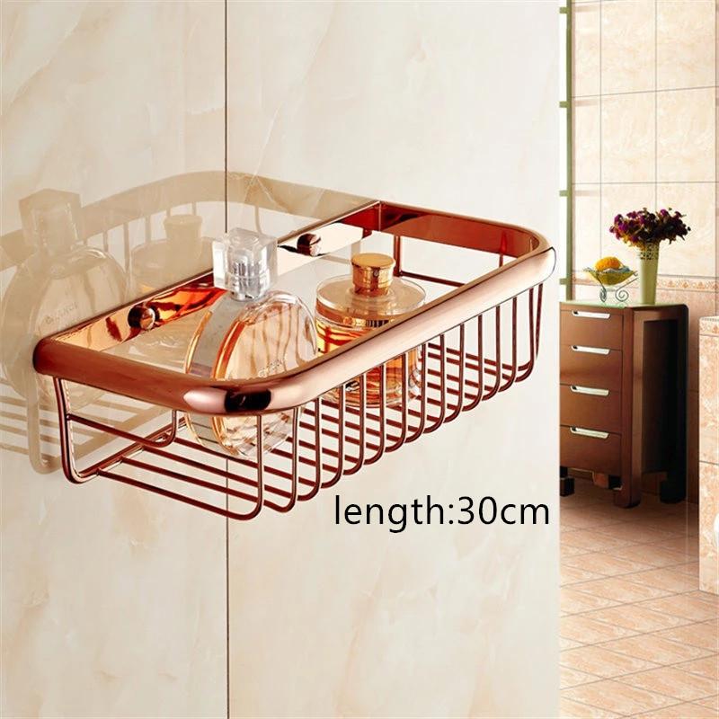 Badezimmerregal Kupfer Bad Duschregal Bad Duschregal Bad Dusch Organizer Halter Einsteckschraube Roségold Eckregal
