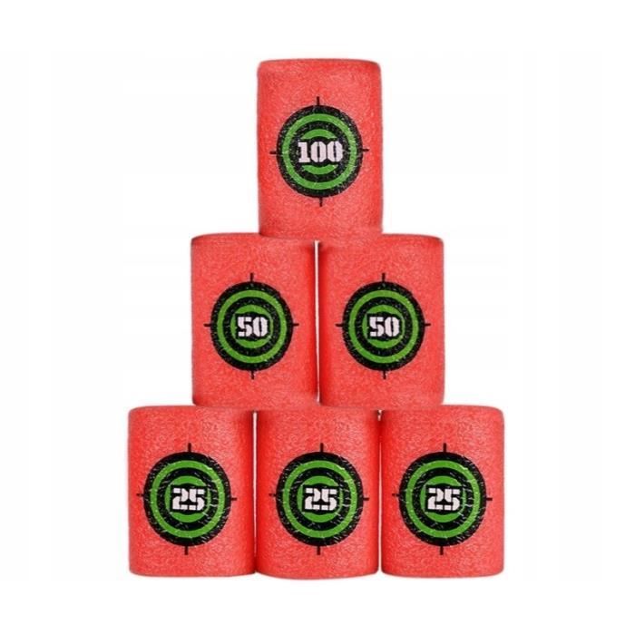 Nerf-Pistole – Spinel – Packungen mit Nerf – 6 Stifte in Mousse – Für Kinder ab 8 Jahren – Gemischt