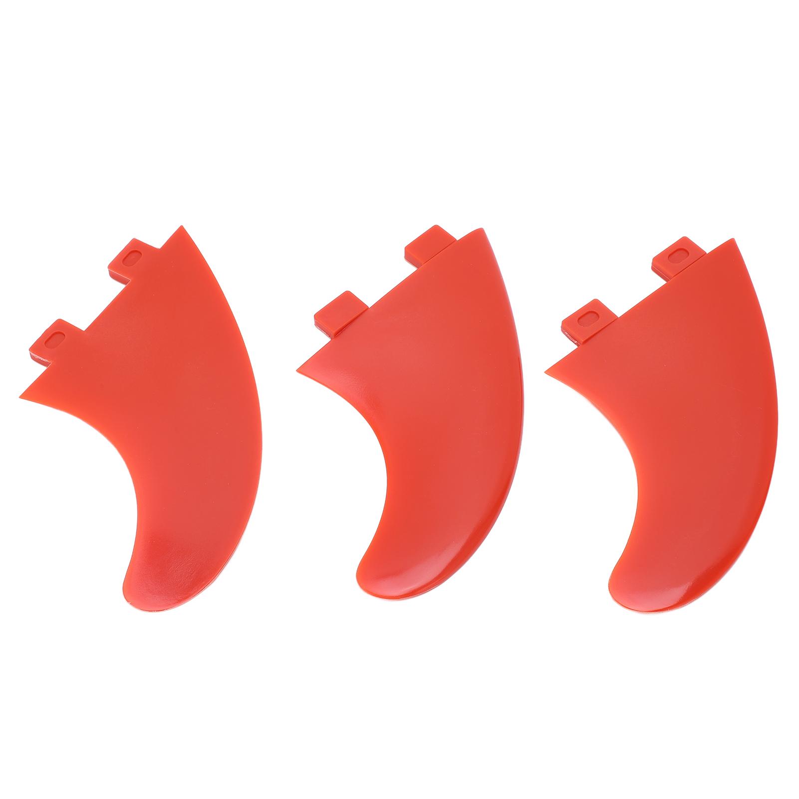 3Pcs Surfbrett Flossen Glasfaser Thruster Fin Sets Surf Zubehör für Longboard Aufrecht Paddel