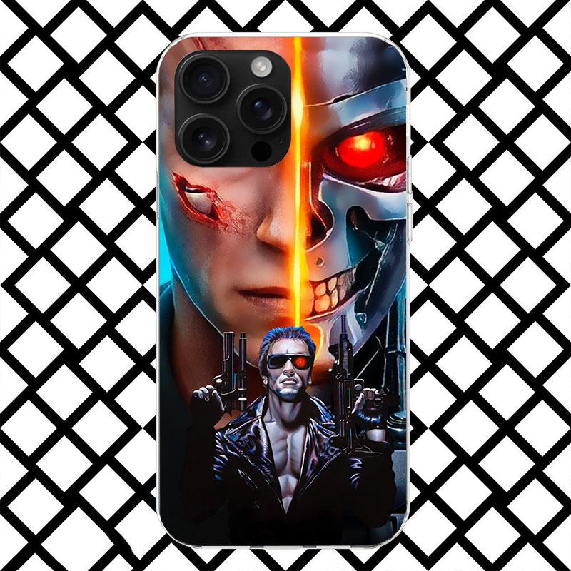 Arnold Schwarzenegger Terminator Handyhülle für iPhone 17 Air 16 16E 15 14 Plus 13 Mini 12 11 Pro Max 7 8 + SE 2020 Weiche Hülle F iPhone 17 Air