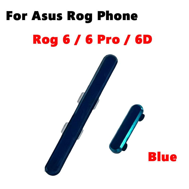 Neues Power-Lautstärke-Button-Flexkabel für Asus ROG Phone 6 ZS630KL Rog 6D 6Pro Ein Aus Power-Lautstärke-Seitentasten Flexband Teile Button-Blue