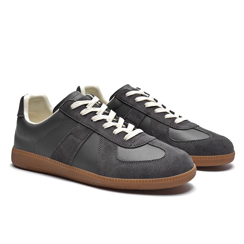 Herrenmode Freizeitschuhe Unisex Sport Paar Weiß Leichte Sportschuhe Retro Bequeme Weiche Sneaker Vielseitige Slipper 45 dunkelgraue