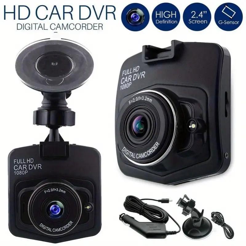 Upgrade 2,2 Zoll HD 1080P Auto-DVR-Kamera Dashcam Video Nachtsicht, G-Sensor, Front- und Rückkamerafähigkeit Kompaktes schwarzes Design für sicheres Fahren Only Car DVR schwarz