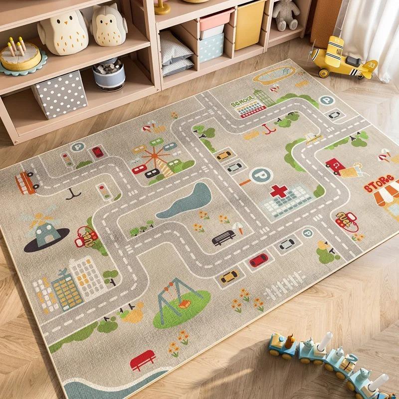 Kinder Zahlen Teppich Lernspielzeug Rutschfest Leicht zu Reinigen Kinderzimmer Spielzimmer Aktivitätszentrum Dekoration Lernmatte Kinder Teppich Mode 120x160cm