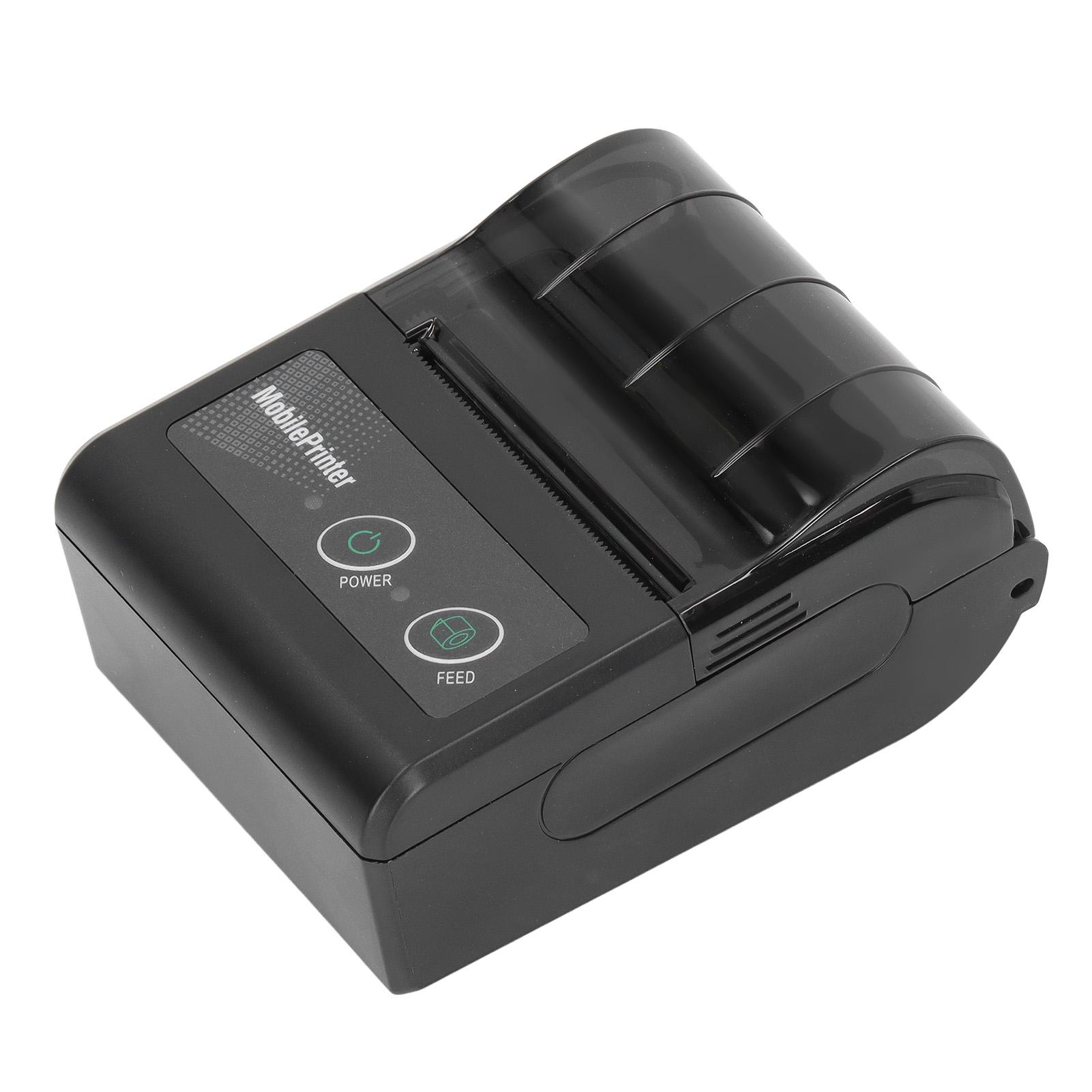 Bluetooth Belegdrucker Smartphone-Steuerung 200dpi Thermischer Etikettendrucker Belegdrucker mit 1