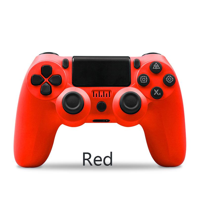 VAORLO für PS4 Wireless Controller PS4 Controller Gamepad Controller mit Dual Vibration und Trigger Tasten mit 3,5 mm Klinke rot
