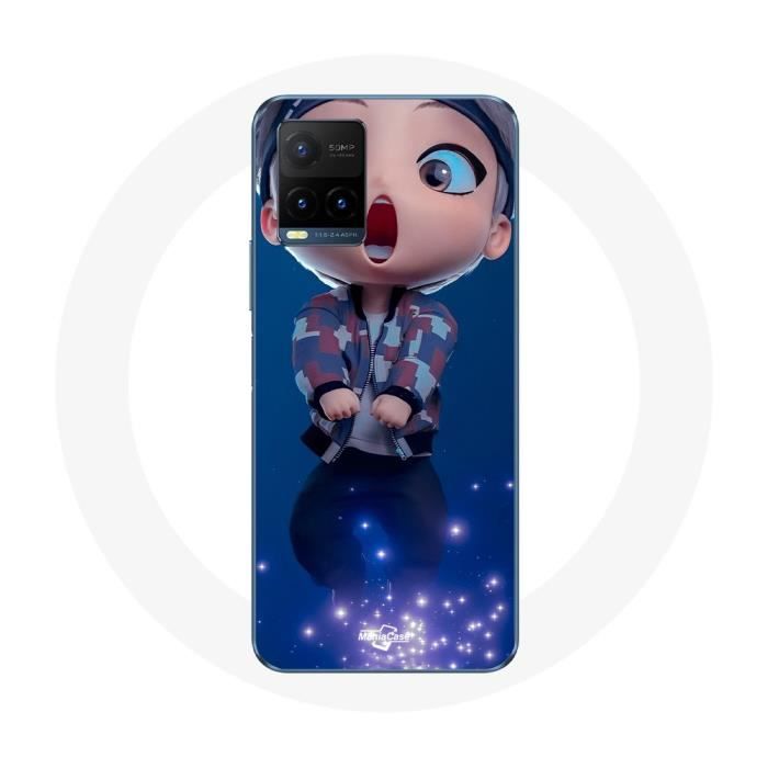 Coque pour Vivo Y21s 2021 / Y21 2021 BTS TinyTAN Animation V Mic Drop
