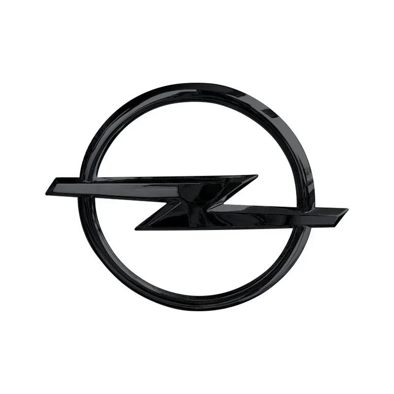 Auto Logo Frontgrill Emblem Abzeichen Haube Kofferraum Heck Logo Abzeichen Emblem Schwarz Silber Ton Kompatibel mit Für Opel Autozubehör