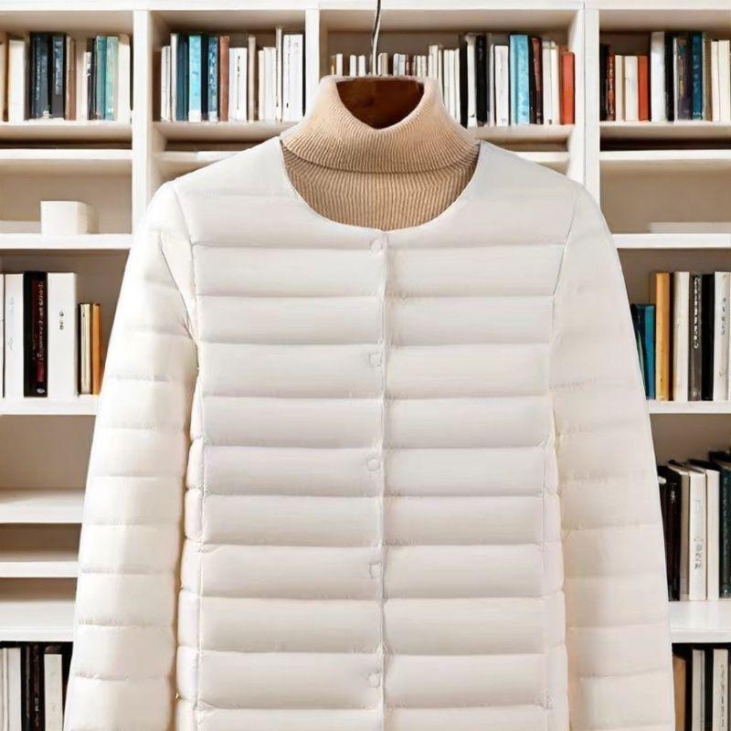 Damen Winter Übergrößen Schlanke Warme Wattierte Jacke Leichte und Bequeme Kurze Oberteile 5XL weiß